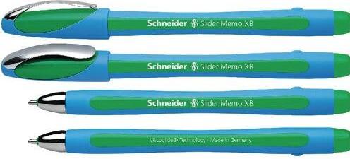 Actual product image Schneider Ballpoint pen Slider Memo (Green, Blue, 1 x)