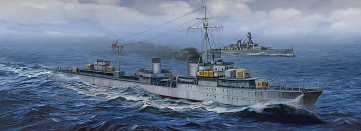 Actual product image Trumpeter German Destroyer Z-43, 1944