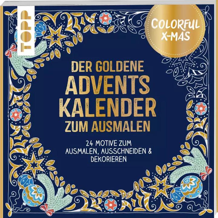 Produktbild Colorful Christmas - Der goldene Adventskalender zum Ausmalen