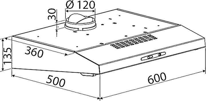 Actual product image Bomann DU 623.3 (Substructure hood)