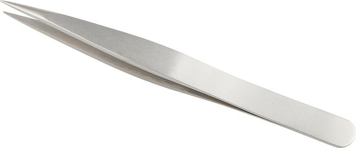 Actual product image Rs Pro Stainless Steel Tweezers Acid Resistant, Flat Tip, 120 mm