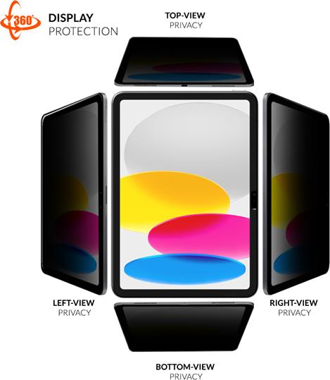 Eiger Mountain Black Privacy 360 (1 pièce(s), iPad 2025 (11e génération), iPad 10.9 (2022))