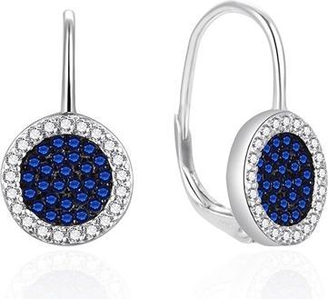 Produktbild Agato - Sparkling silver earrings with zircons AGT-E052LBL