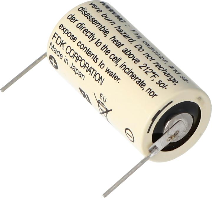 Image du produit FDK Batterie CR17335 SE Size 2/3A, mit Lötpadel (1 pcs, AA, 1800 mAh)