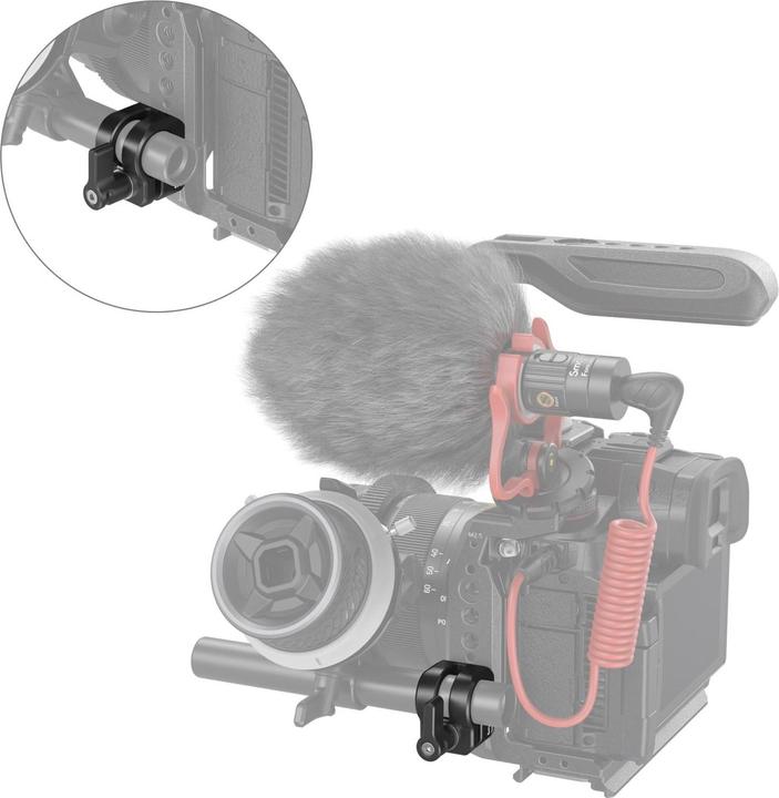 Immagine prodotto SmallRig Morsetto per asta singola da 12 mm/15 mm 3598