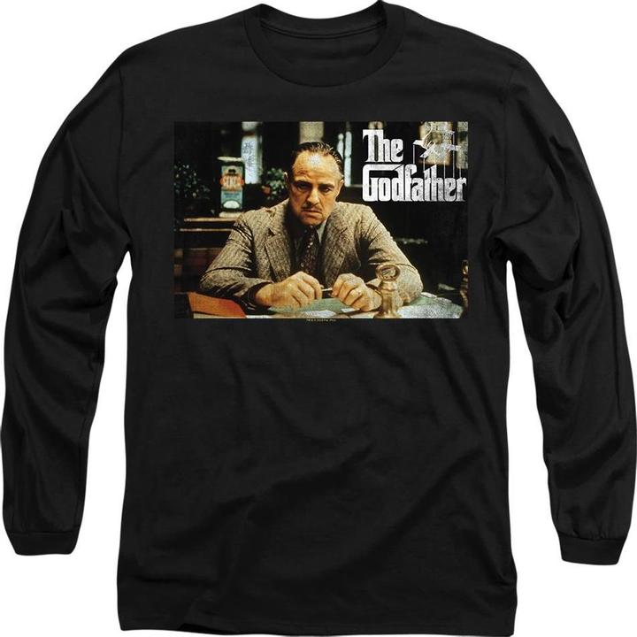Actual product image The Godfather Unisex Adult Don Vito Corleone Picture T-Shirt (XXL)