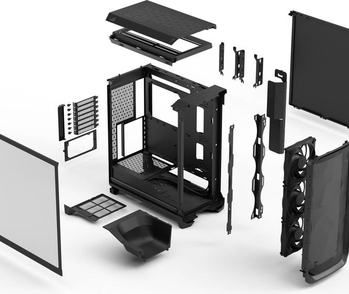 Actual product image Fractal Meshify 3 Light Tint Black (E-ATX, ATX, mATX, Mini-ITX)