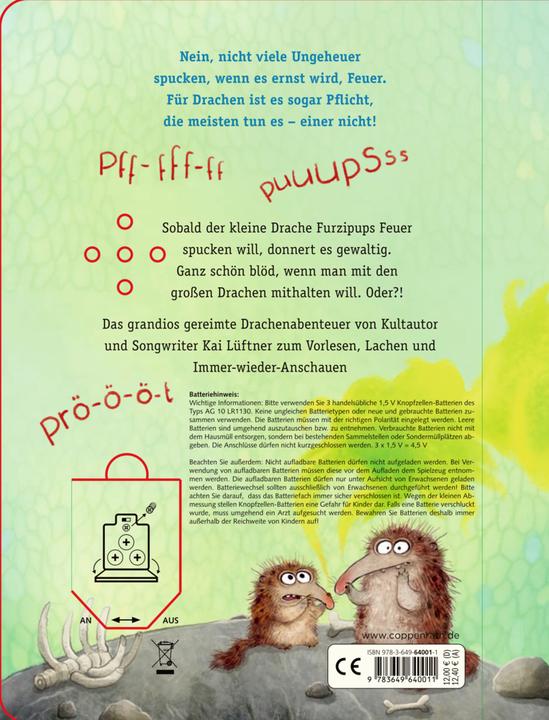 Image du produit Furzipups, der Knatterdrache - Pappe (Allemand, Kai Lüftner, 2021)
