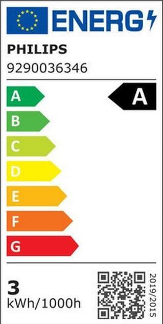 Label énergétique Philips Spots à LED (GU10, 2.10 W, 375 lm, 3 x, A)