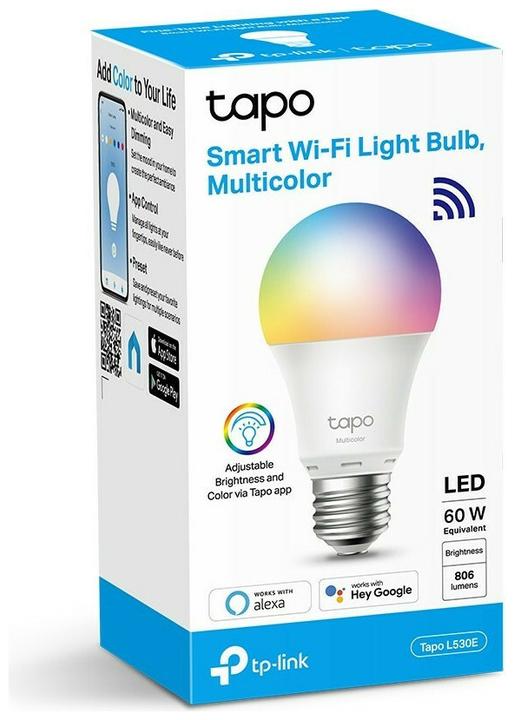 Produktbild TP-Link Tapo L530E (1-pack) (E27, 8.70 W, 806 lm, 1 x, F)