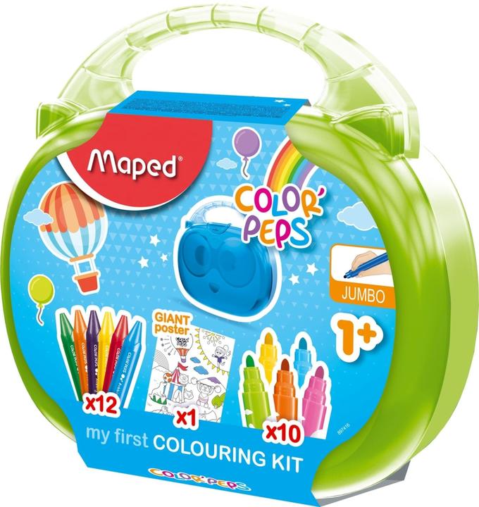 Actual product image Maped Colouring set Color Peps Kids plastic box, assorted