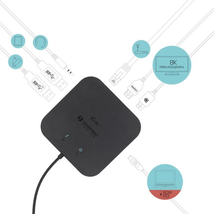 Produktbild i-tec Thunderbolt 3 Travel Dock Dual 4K (USB-C, 1 Ports)