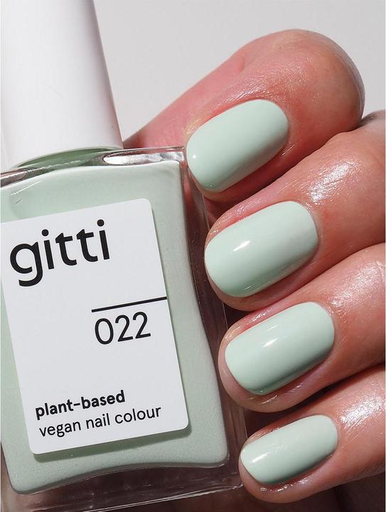 Actual product image Gitti no. 022 Nail Polish Frosty Mint (Frosty Mint, Colour paint)