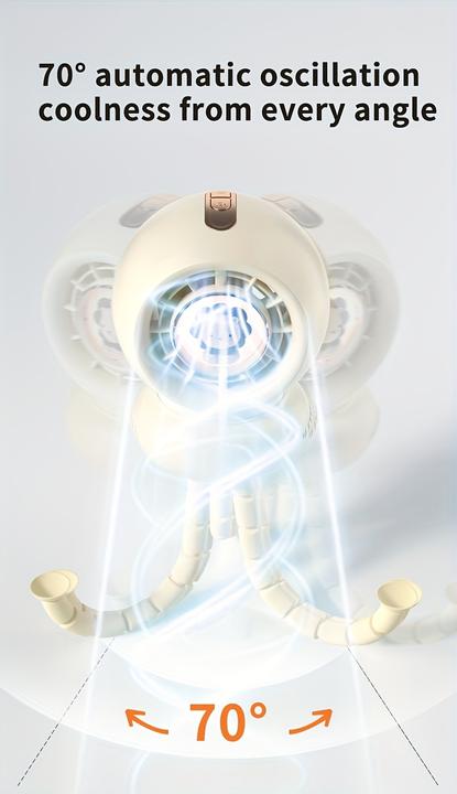 Image du produit PhoneLook Ventilateur portable look bébé enfant avec trépied flexible pour voiture / voyage / poussette