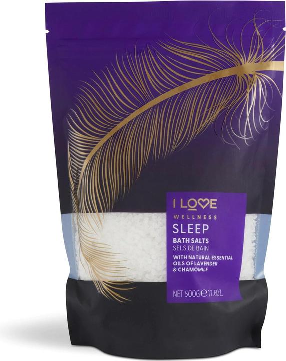 Produktbild I Love Wellness Sleep Badesalz mit ätherischen Ölen aus Lavendel und Kamille 500g