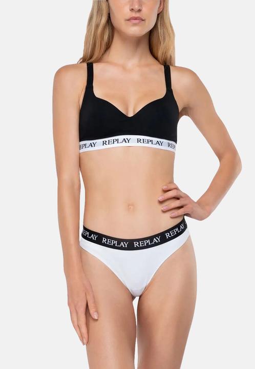 Actual product image Replay Women's pants with logo waistband 2-pack (L, pack of 2)