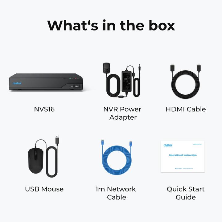 Image du produit Reolink NVS16 (Enregistreur vidéo en réseau (NVR))