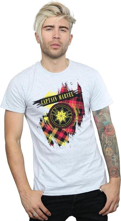 Actual product image Mens Captain Tartan Patch T-Shirt (3XL)