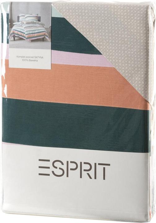 Produktbild Eurofirany Bettzeug 220x200 cm von Baumwollmakosatin Beige, Münz in Esprit -Streifen (Duvetbezug, 220 x 200 cm)