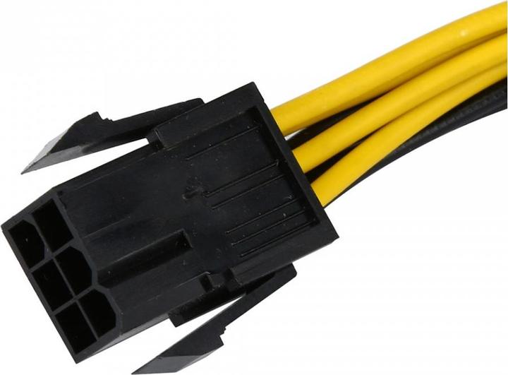 Actual product image PowerGuard PCI-E 6-Pin to 8-Pin GPU Graphics Card Adapter Power Cable 12cm