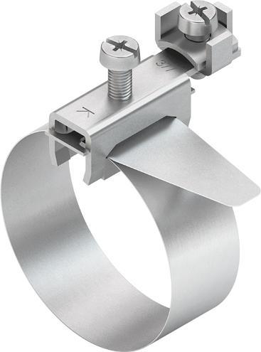 Actual product image Kleinhuis GmbH Co. KG Grounding strap clamp with terminal 37/6