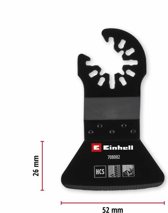 Produktbild Einhell Schaber, 708002, HCS, Starr, 52 mm