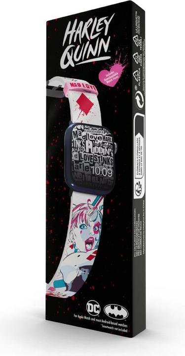 Image du produit Moby Fox Bracelet Smartwatch Harley Quinn Mad Love 22 mm (22 mm, Silicone, Acier inoxydable, Montre Apple)