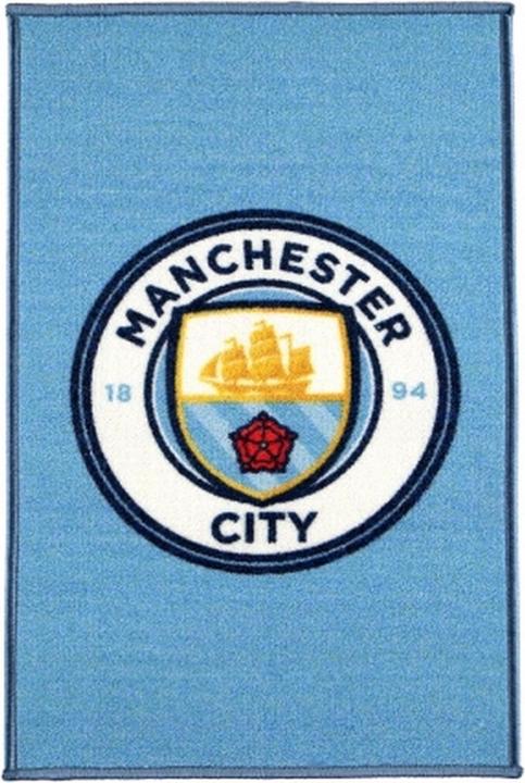 Actual product image Manchester City FC Official Football Crest Carpet (50 x 80 cm)