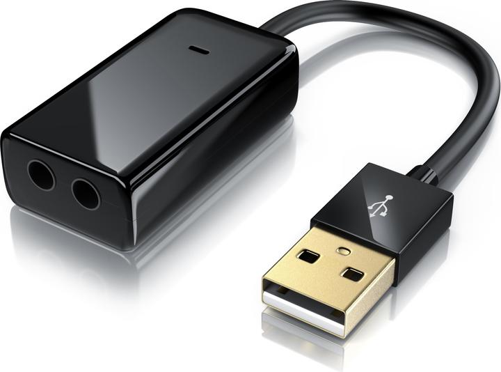 Image du produit Aplic Carte son Virtual 7.1 Surround, USB mini externe, Dynamic 3D Surround, entrée 3,5mm, sortie 3,5mm (USB 2.0)