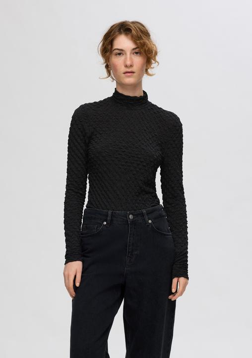 Produktbild Selected Femme Texturiertes Oberteil mit langen Ärmeln (XL)