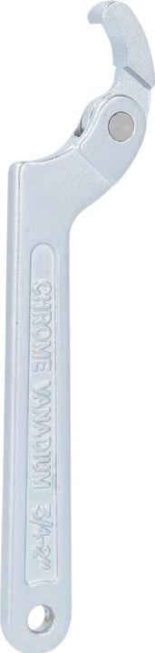 Produktbild KS Tools Gelenk-Hakenschlüssel mit Nase (50 mm, 19 mm, 40 mm, 35 mm, 42 mm, 27 mm, 48 mm, 28 mm, 39 mm, 23 mm, 43 mm, 22 mm, 30 mm, 24 mm, 41 mm, 29 mm, 45 mm, 33 mm, 25 mm, 32 mm, 46 mm, 34 mm, 21 mm, 38 mm, 47 mm, 44 mm, 36 mm, 31 mm, 49 mm, 37 mm, 20 mm, 26 mm)