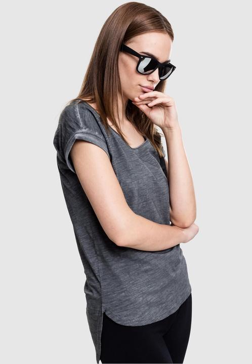 Immagine prodotto Urban Classics Tee lungo da donna a forma di schienale con tintura spray (XS)