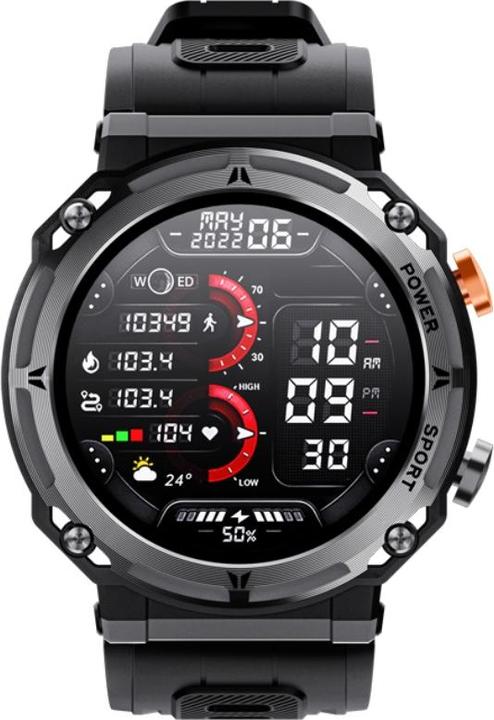 Actual product image Herren-Smartwatch RNCF25-1 SCHWARZ