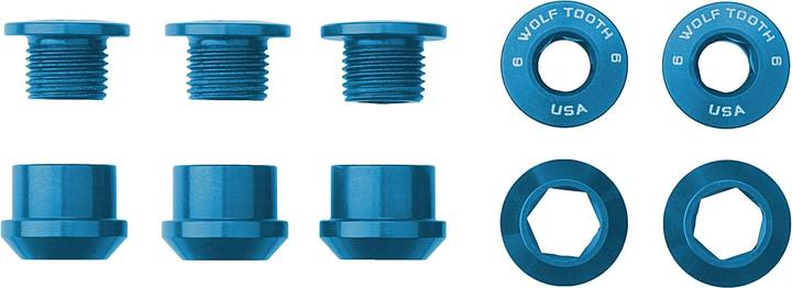 Actual product image Wolf Tooth Chainring bolt set 5-arm 6 mm (1)
