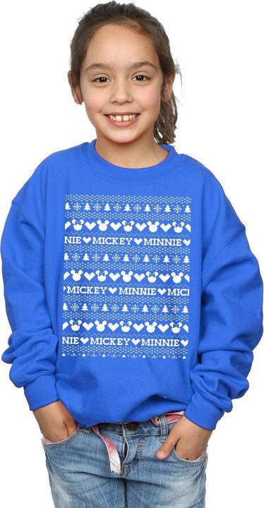 Immagine prodotto Disney Mickey And Minnie Christmas Fair Isle Felpa Ragazze (128)