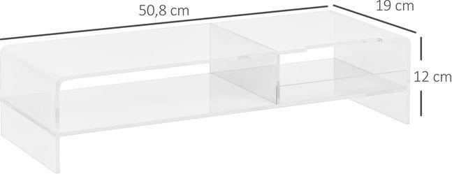 Image du produit Swisshandel24 Support d'écran Rehausse d'écran avec compartiment de rangement, rehausse d'écran pour écrans