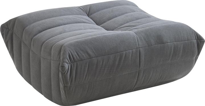 Produktbild En.Casa Fusshocker Kodsø 35x80x65 cm Cord Grau