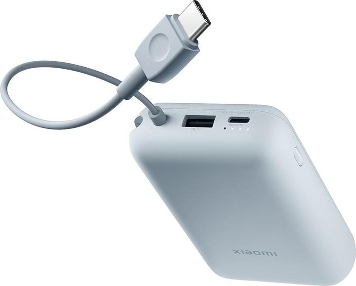 Actual product image Xiaomi Power Bank 10000mAh (Integrated Cable) (10000 mAh, 22.50 W, 37 Wh)