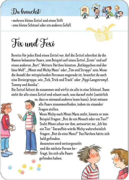 Actual product image 50 games for children's birthday parties for primary school children (German)