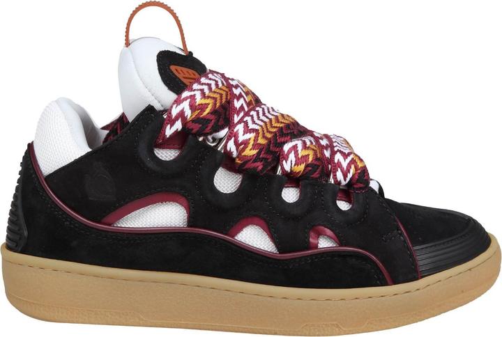 Immagine prodotto Lanvin sneakers a cordolo in pelle e camoscio bianco e bordeaux (44)