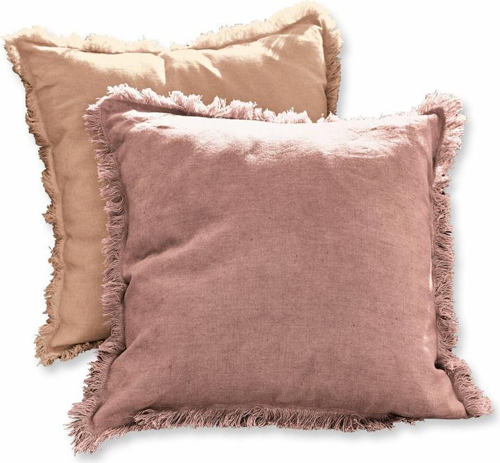 Loberon Cushion cover set of 2 Quebo pink/orange (50 x 50 cm)
