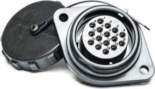 Produktbild Rs Pro Rundsteckverbinder Buchse 16-polig / 10A, Tafelmontage, Lötanschluss IP68