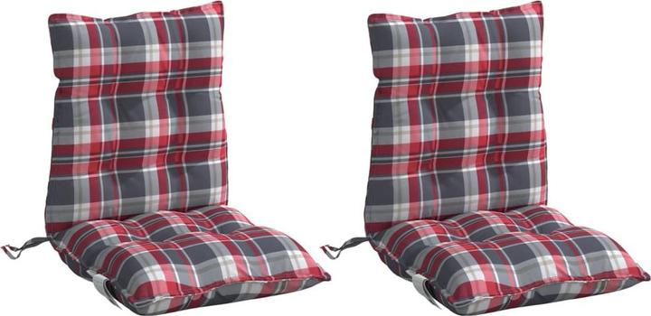 Actual product image VidaXL Low backrest cushions 4 pcs. Oxford fabric (100 x 50 x 7 cm)