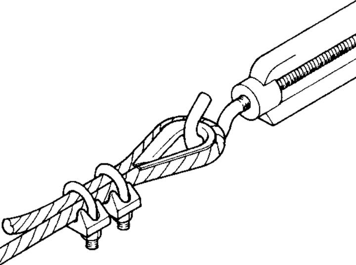 Actual product image Niedax Rope fastening