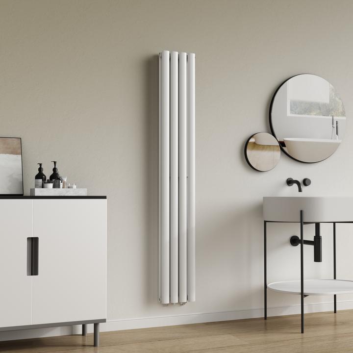 Produktbild Neu.Haus Design Röhrenheizkörper Nore Weiss 160x24cm Doppellagig 812W (812 W)