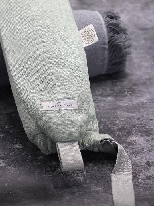 Actual product image Yuyu Bottle Wärmeflasche Bottle Linen Mint