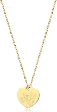 Sagapo S'Agapõ - Gold Be My Family Heart Necklace SBY002 (Alloy Steel)