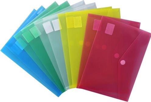 Image du produit Herba-Plastic Pochette porte-documents A4 avec fermeture Velcro 10 pièces vert (A4, 10 x)