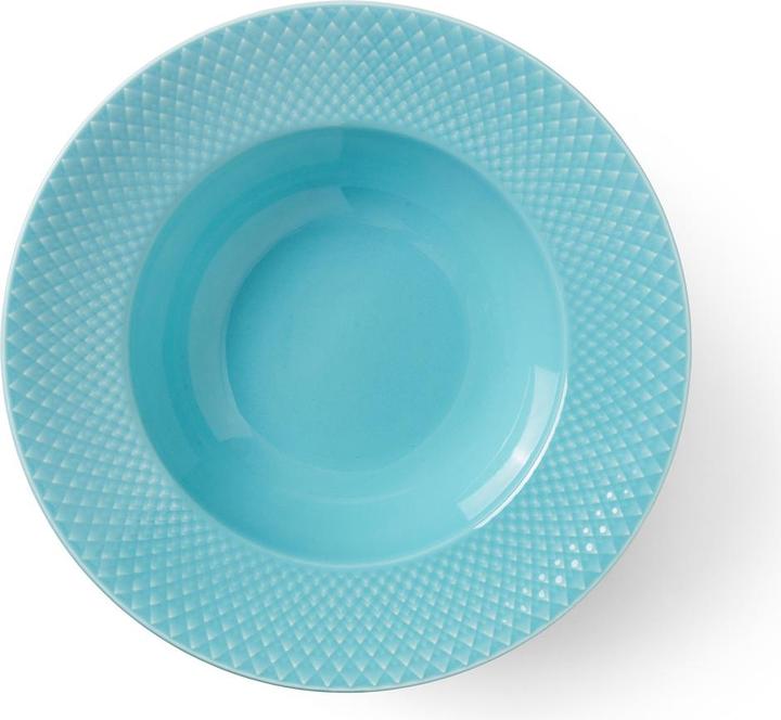 Produktbild Lyngby Rhombe Color Teller tief türkis (1 x, 24.50 cm)