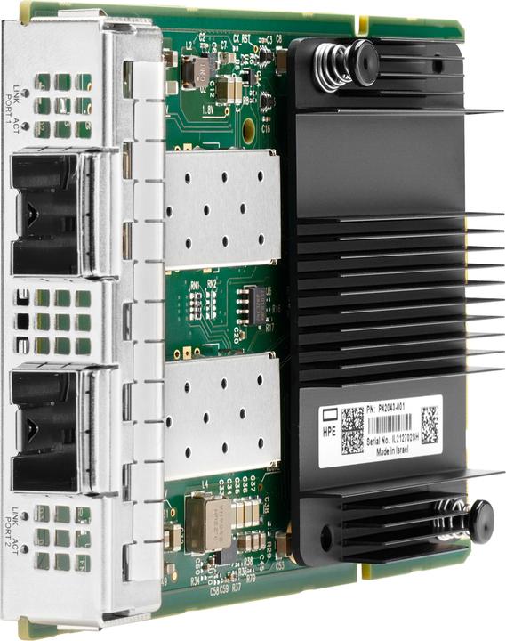 HPE E Mellanox MCX631432AS-ADAI, Ethernet, 10/25Gb, 2-port, SFP28, OCP3, Adapter (PCI Express 4.0 x 8)